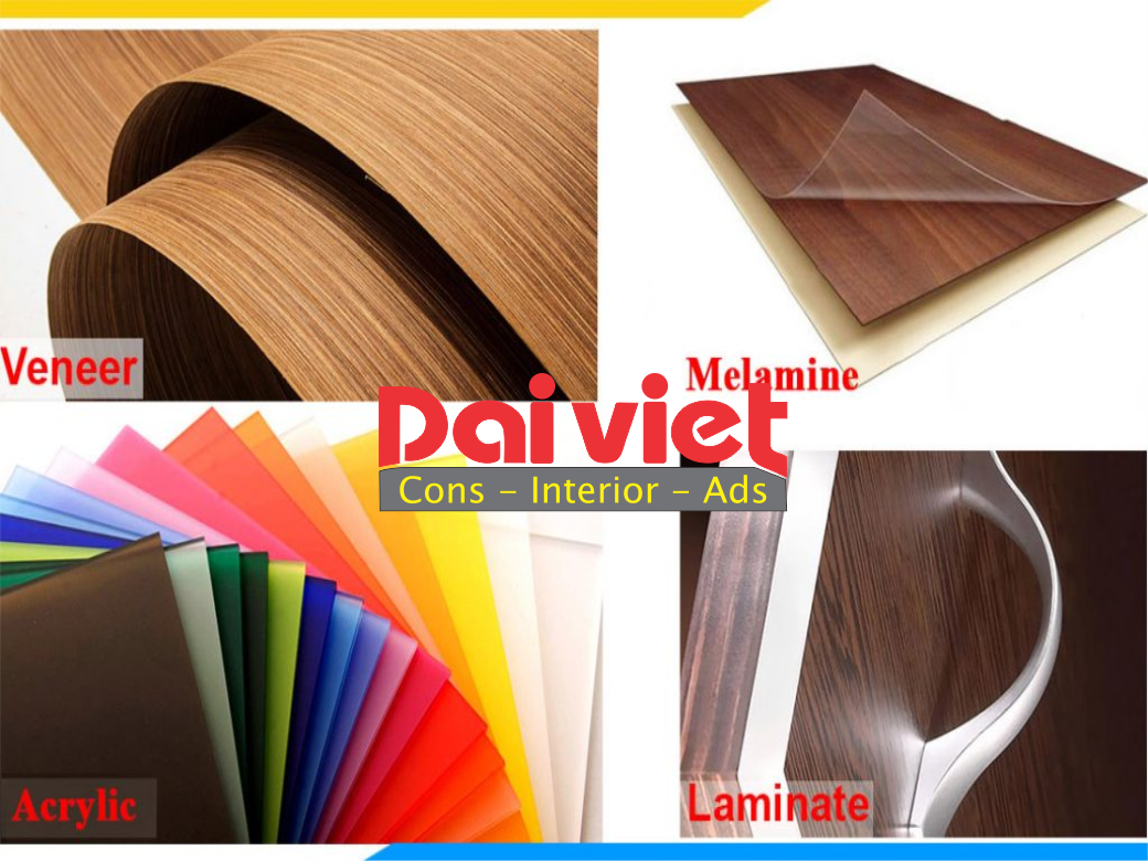 Phân Biệt Acrylic, Melamine, Laminate