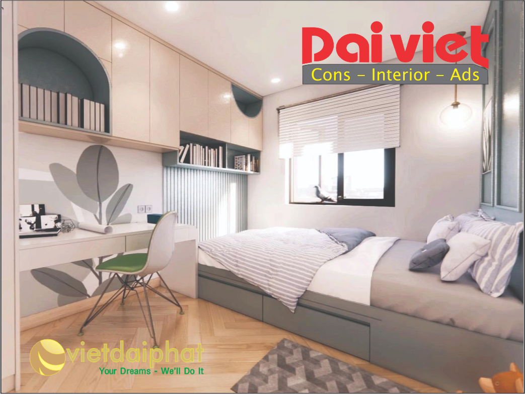 thiết kế căn hộ diện tích 65m2